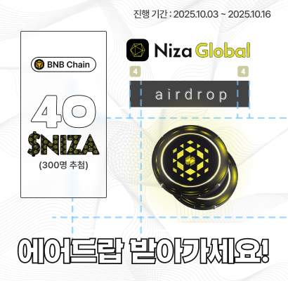 Build_Up_Io's tweet image. ⚡ 웹3놀이터 &apos;빌드업&apos;에서 6번 째 에어드랍 캠페인을 진행합니다.

✅ 일정
📌기간: 10월 3일 ~ 10월 16일 (2주 간)
📌대상 : 미션을 완료한 유저 중 300명을 추첨하여, 총 12,000 $NIZA를 1인 당  40 $NIZA씩 지급
🟢에어드랍 일정 : 이벤트 종료 시점 이후 2주 이내

✅ 리워드
📌40 $NIZA 토큰…