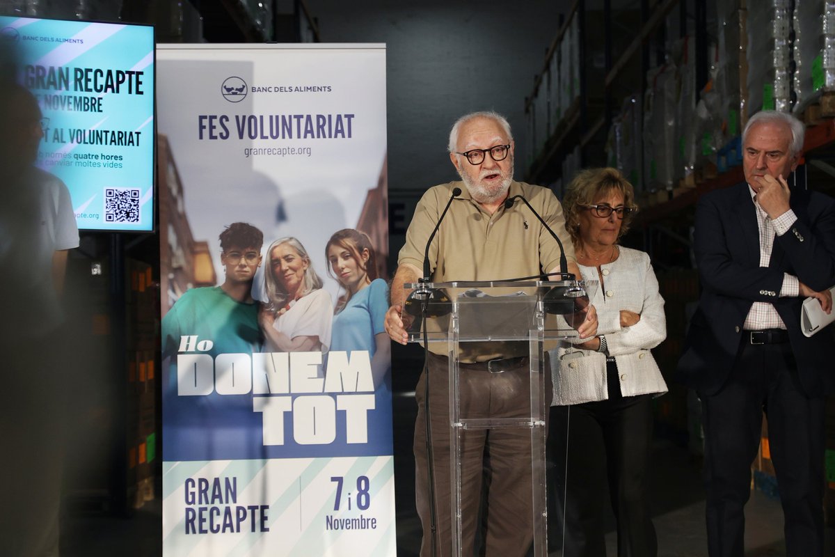 🔵GRAN RECAPTE 2025🔵

🤲Donem el tret de sortida a la campanya del Gran Recapte amb el lema "Ho donem tot".

👉Els dies 7 i 8 de novembre comença la campanya més gran de l'any del Banc dels Aliments.

📎INFO: granrecapte.org/ca/