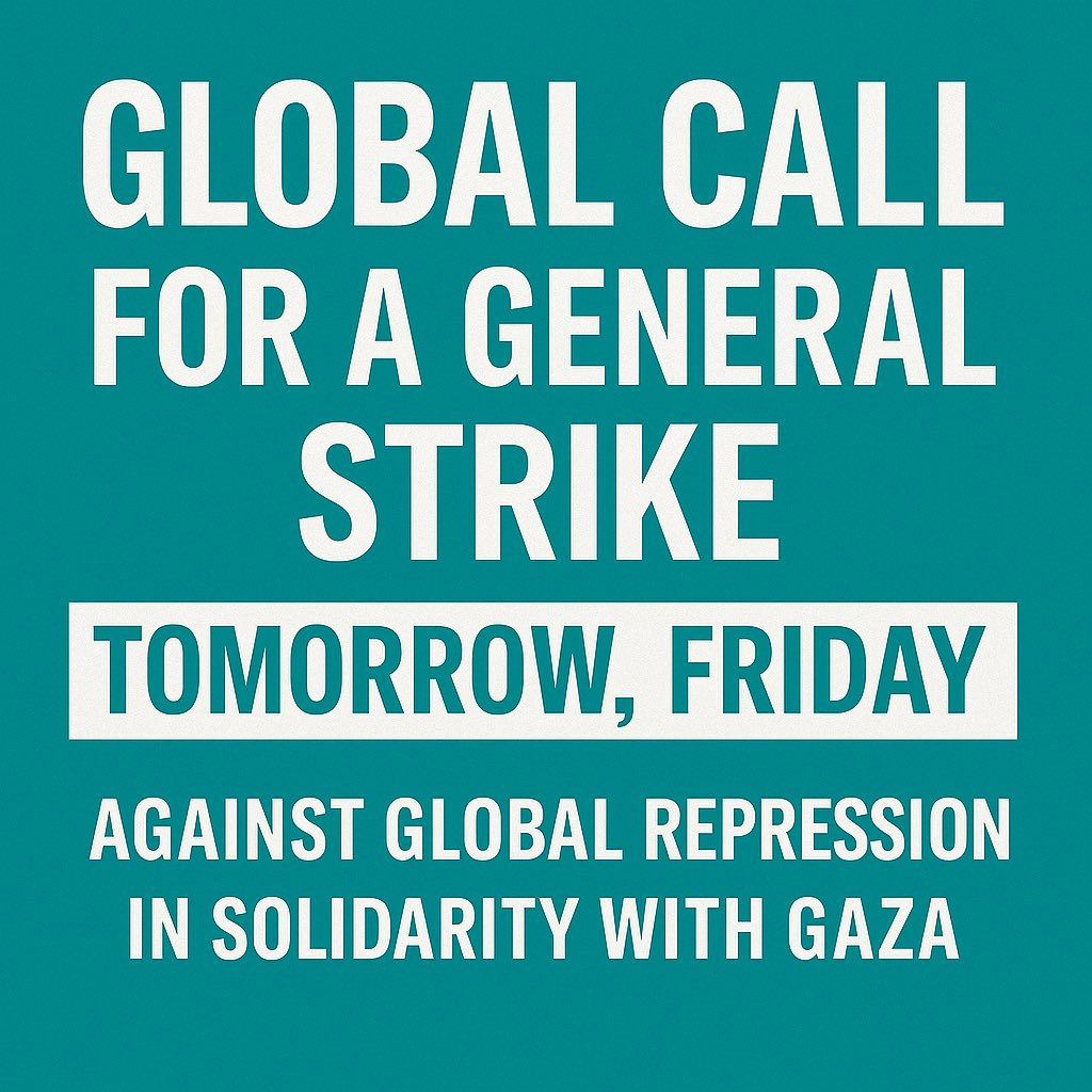 Taha2_8's tweet photo. #GlobalStrike ✊
#StandWithGaza 🇵🇸
#FreedomFlotilla
#SolidarityWithGaza
#StopTheBlockade
#GazaUnderAttack
#HumanRights
#EndTheSiege
#JusticeForGaza
#FreePalestine
#Gaza
#Palestine
#ActForGaza
#PeaceNotWar
#HumanityFirst 🌍 https://t.co/azVCBCLbbK