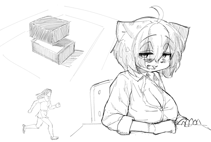 今日のクロッキ-の落書き 