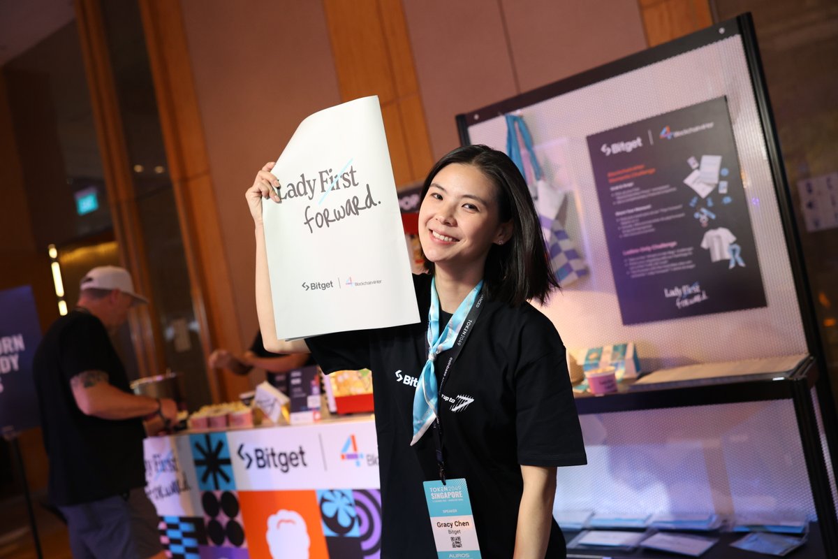 bitgetglobal's tweet image. Looks like our CEO, @GracyBitget enjoyed the #Blockchain4Her booth too! 🍿

#EventWithBitget #Token2049