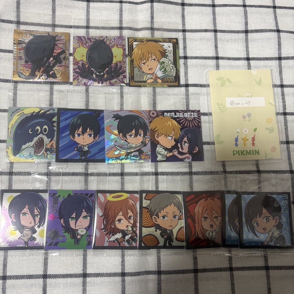 ou__o3's tweet photo. ✧ 交換 ✧ チェンソーマン にふぉるめーしょん ウエハース シール

求┆画像2 👑

譲┆画像1

✧初回ツイフィ必須

検索からでもお気軽にお声掛けください✦.* https://t.co/QVzYd7ATOg