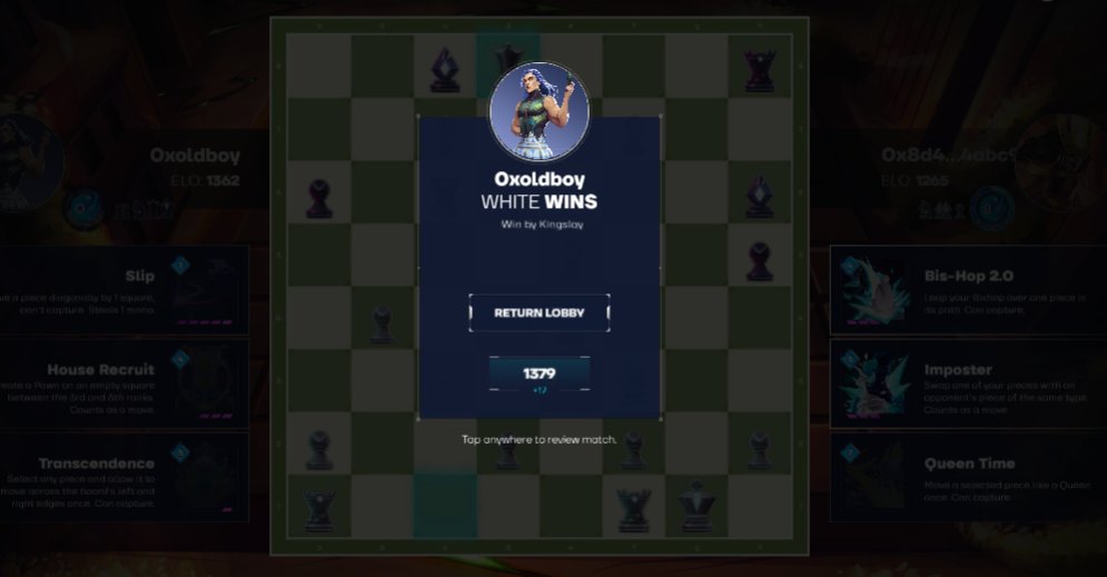 0xoldboy's tweet photo. Today match in Anichess Ranked mode. I won the game and got +17 ELO points. 

$CHECK the game here: https://t.co/XSNQzqVd1u

Who want to play with me?  🥸 https://t.co/QFqF622PyJ