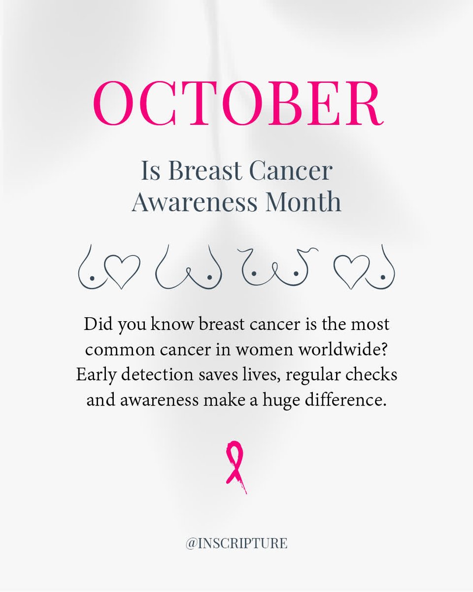 Breast cancer awareness month isn't just about awareness, it's also about action. Checking yourself regularly, supporting those affected, donating, campaigning and spreading the word can all make a real difference 🌸

inscripture.com/shop/ellara-as…

#breastcancerawareness #breastcancer