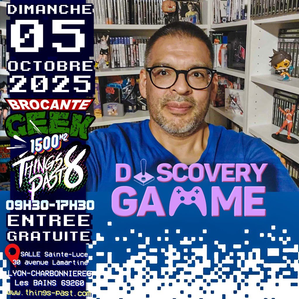 stereotypepast's tweet photo. 0️⃣5️⃣ / 1️⃣0️⃣ / 2️⃣5️⃣
✅ #TP8 /// BROCANTE GEEK & PoP Culturee
💥 ENTRÉE 100% GRATUITE !
⭕️ Discovery Games sera présent au #thingspast 8 – BROCANTE GEEK & POP CULTURE !
Tout droit venu de Suisse, passionné
de jeux vidéo, mangas et cinéphile dans l’âme. Venez échanger avec lui! https://t.co/q8lJ1UIdqH