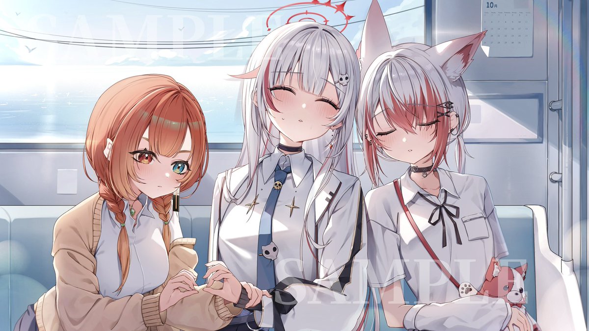 hinagikumonme's tweet photo. 【お仕事】
@_dtto さん、@Syusetu_kohaku さん、@mikami_kon さんのイラストを担当させていただきました！
こはくさん、巫神さんお誕生日おめでとうございます！🎂🎊

本当に素敵すぎるmvなので是非フルでご視聴ください！ https://t.co/zEq2MB3vq8