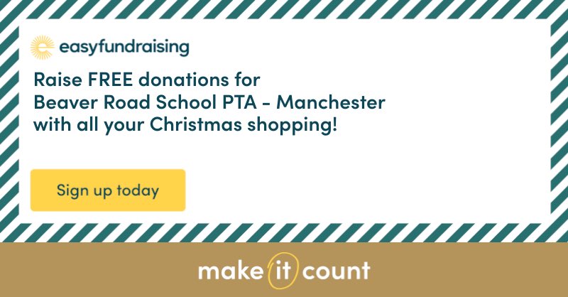 Please support us on <a href="/easyuk/">easyfundraising</a> today - you'll raise FREE donations for us with all your online shopping. The lead up to Christmas really is the best time to sign up! Just one supporter could raise over £45 for us during the festive period: join.easyfundraising.org.uk/beaver-road-sc…