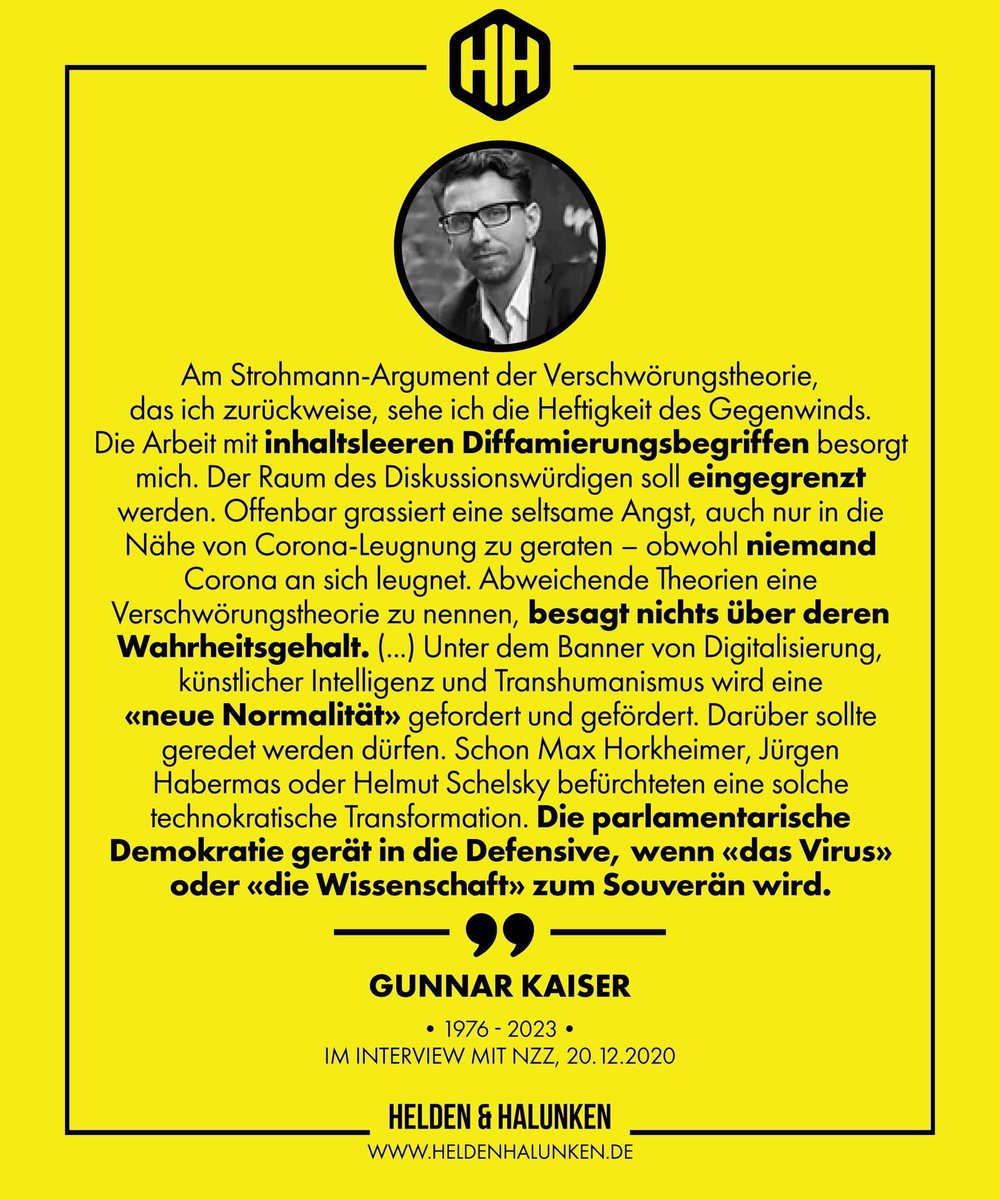 <a href="/DrKissler/">Alexander Kissler</a> <a href="/niusde_/">NIUS</a> Ein Ausnahmezustand, der nie einer war, um demokratische Prozesse auszuhebeln, um Grundrechte zu entziehen. Wer aufmuckte, wurde mit vielerlei Mitteln offen bekämpft.

Warum kommt es mir so bekannt vor, kenne ich es aus der deutschen Geschichte?

Die, aus der wir lernen wollten?