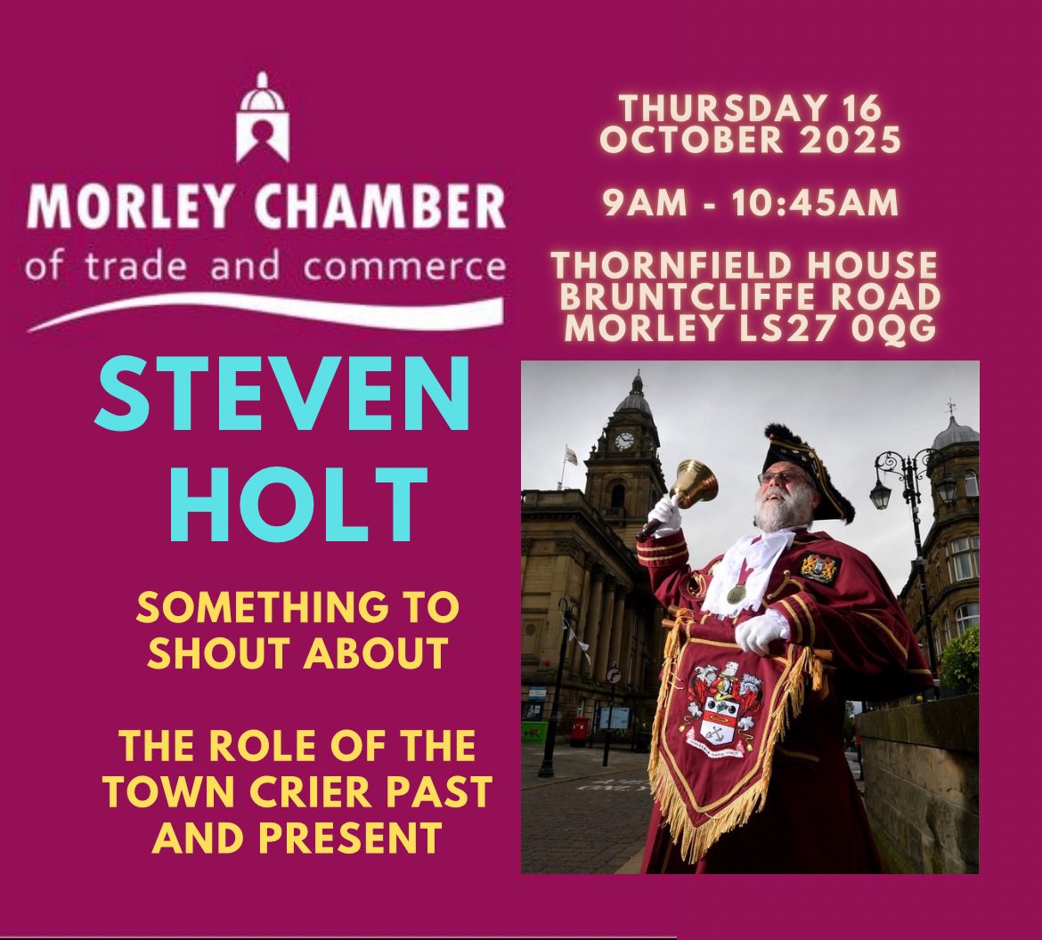 TWO WEEKS TODAY!

Book on here to attend…

eventbrite.co.uk/e/morley-chamb…