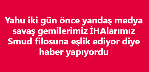 Filistin
Bekir Develi

Neymiş denize teneke indirmişiz  Neymiş Erdoğan dünya lideri değilmiş Neymiş Türkiye eski Türkiyeden bile güçsüzmüş Neymiş  Gemiler İHAlar halkı koruyamıyormuş