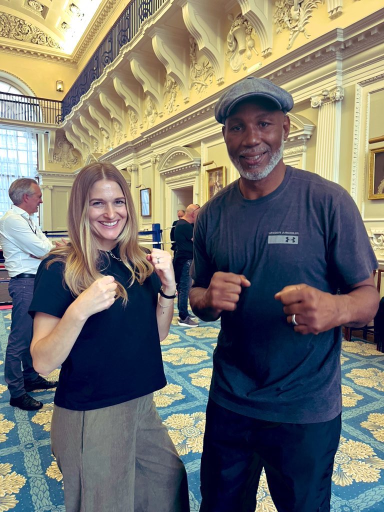 ZaraB_TV's tweet photo. Interviewing @LennoxLewis at Mansion House this week, the home of the Lord Mayor of London, was pretty cool. Not your average Tuesday 🥊 https://t.co/8XvfUnOkW3