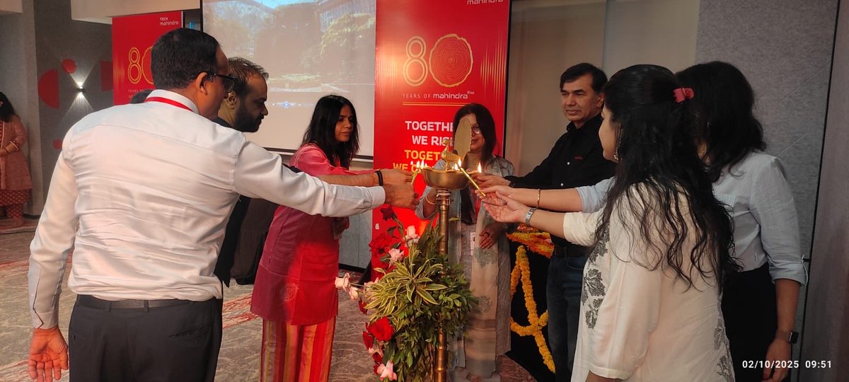 rajesh664's tweet image. •Eight decades ago, Mahindra was born with a purpose to drive India towards a brighter future. Today, we reaffirm our commitment to our purpose and core values. Glad to be celebrating at Tech Mahindra with our wonderful associates. #80YearsOfMahindra @MahindraRise