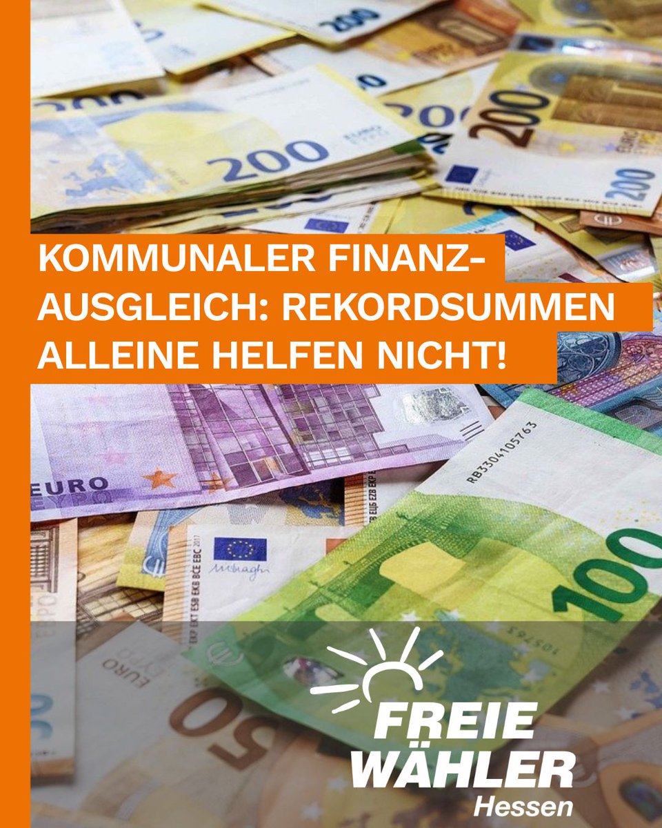 Engin Eroglu (FREIE WÄHLER): Kommunaler Finanzausgleich – Rekordsummen allein helfen nicht!

freiewaehler-hessen.de/aktuelles/beit…

#FreieWähler #Hessen #Finanzausgleich #Kommunen #Städte #Gemeinden #Finanzen #Konnexitätsprinzip #orangepower #AnpackenFürHessen
