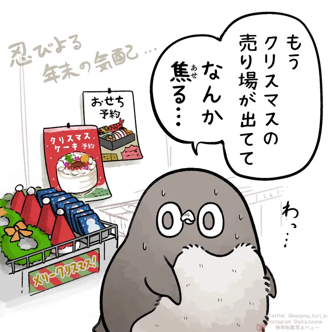 忍び寄る年末の気配
#虚無かわいいアデリーペンギン 