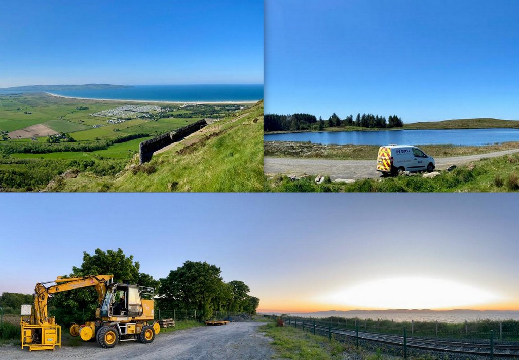 CPT 014 'Thomas', one of our excavator mounted CPT rigs, was mobilised to beautiful Northern Ireland to complete a CPT project for the rail. Works were undertaken on night shifts but those photos are not as pretty! #CPTs #rail #thomas #InSituSI