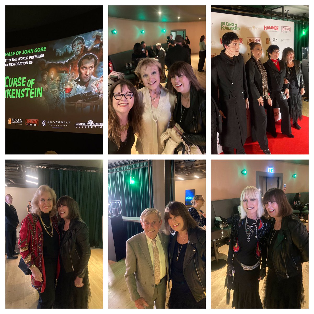 Celebrating Hammer’s brilliant restoration of The Curse of Frankenstein.
Here with Martine Beswick, Pauline Peart, Madeline  Smith,Virginia Wetherell, Valerie Leon, <a href="/TalkingPicsTV/">Talking Pictures TV</a> Sarah Cronin, Melvyn Hayes, &amp; James Swanton embodying The Creature
Huge thanks to <a href="/hammerfilms/">Hammer Films</a>.