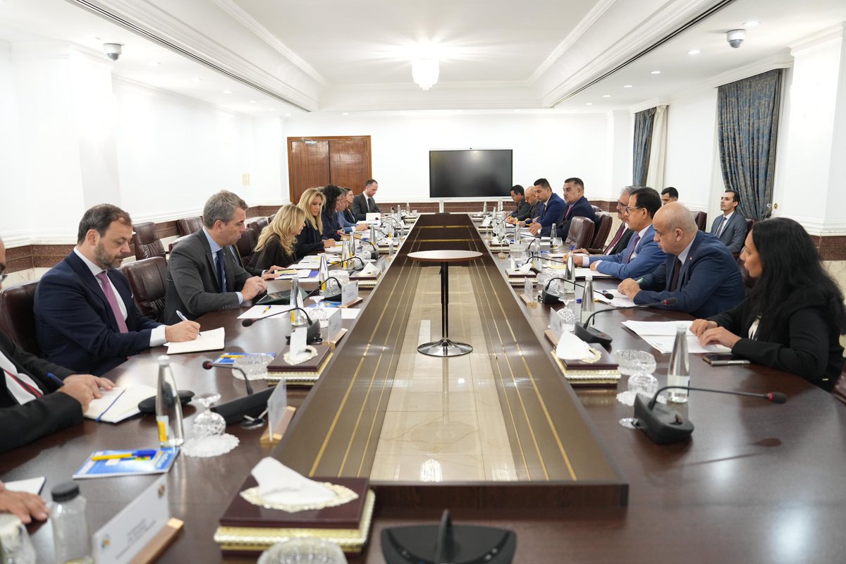 EUinIraq's tweet image. Supporting reforms shifting the focus from security to economy &amp;amp; growth - a cornerstone of the strong partnership between the European Union and Iraq which was on display at the Cooperation Committee on 30 Sep. Looking forward to the ministerial meeting in Luxembourg on 19 Oct!