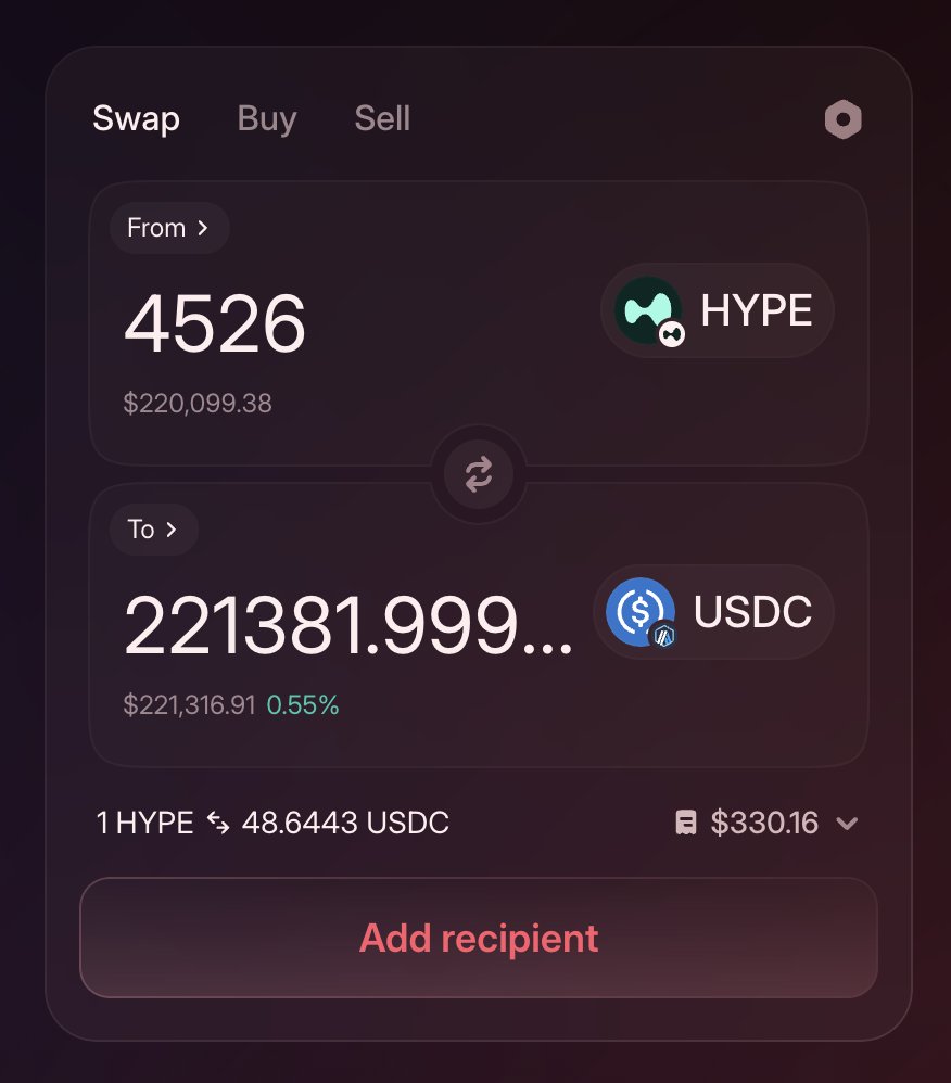 Sorcery in an out in seconds, without man in the middle

Hyperliquid