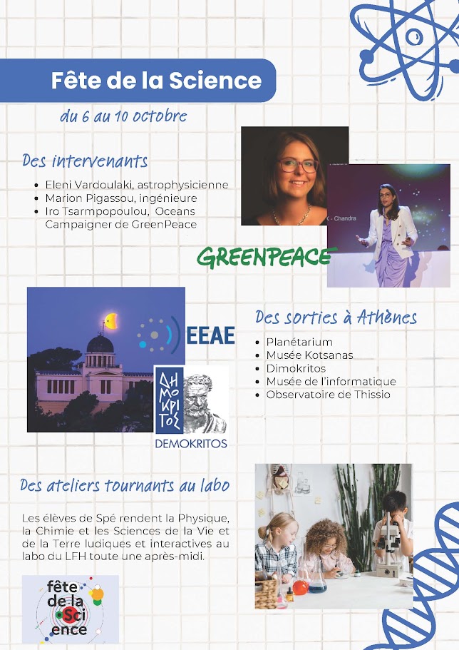 🧪Fête de la Science au LFH 2025 !🔬

#lfhed #lycéefrancohellénique #AEFE #fetedelascience

<a href="/aefeinfo/">AEFE</a>
<a href="/FranceenGrece/">La France en Grèce 🇨🇵🇪🇺</a>

📎 Lire l'article : lfh.edu.gr/fete-de-la-sci…