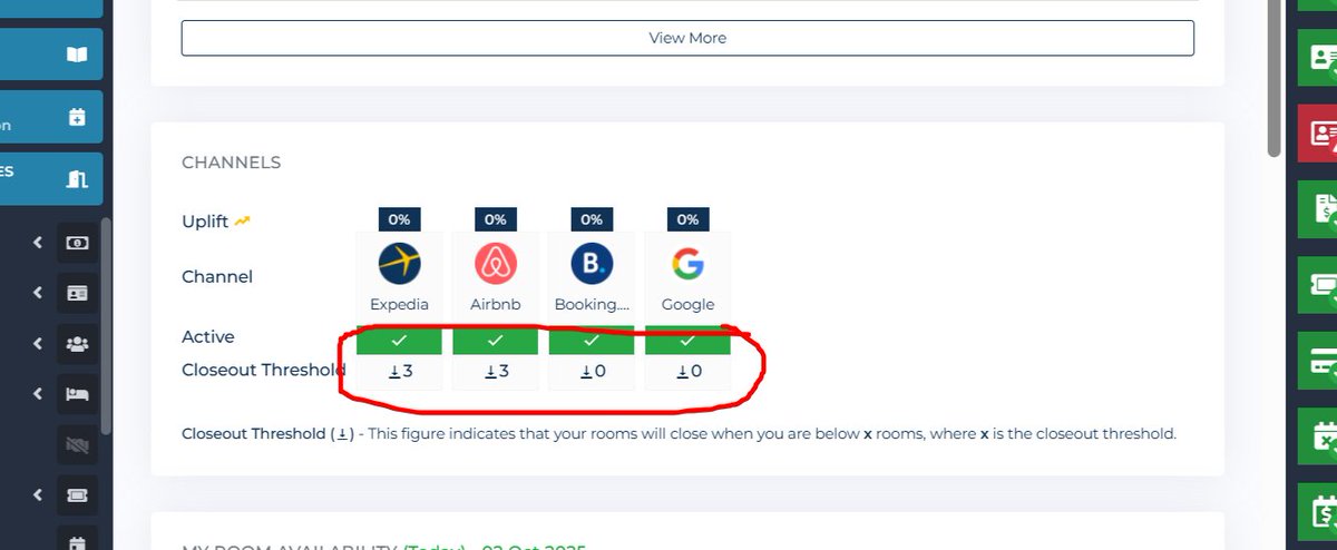 AccuBook's tweet photo. We strongly recommend that all our customers use 'Low Inventory Close outs' for OTA (Expedia etc) channels. This is a neat somewhat hidden feature on our system that will greatly reduce the chance of an overbooking.

https://t.co/XCcIAOnPim https://t.co/vGDphytzkU