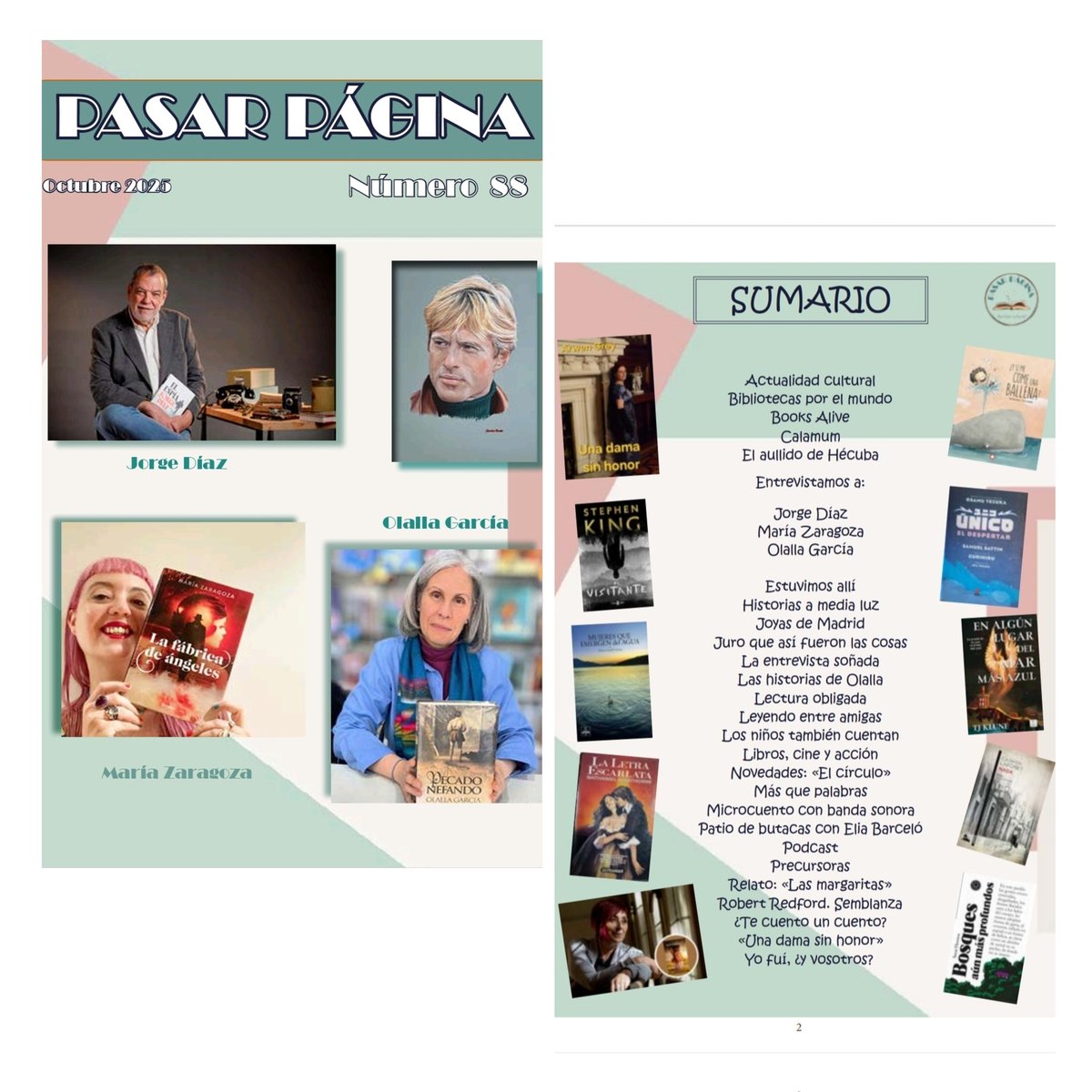 Os invitamos a leernos, a seguirnos, a recomendarnos... 
Gracias ☺️ 
Número 88⬇️
drive.google.com/file/d/1LbU3-6…