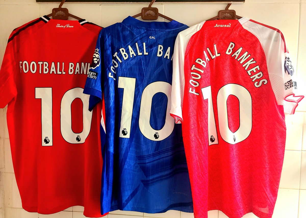 Hello guys. This one is big o!!
We are giving out (10) Football Bankers customized jerseys to (10) of our followers in the coming days.

Follow <a href="/sportsville9ja/">Sportsville9ja</a> and keep engaging our post to be eligible.

<a href="/Mathew_Okugbe/">Mathew Okugbe</a> 
<a href="/MarkOtabor/">MARK 'Dsoulja OTABOR</a> 
<a href="/IbkSports/">Ibukun Aluko</a> 
<a href="/adetolafaruk/">ADETOLA ADEOLA FARUK</a>