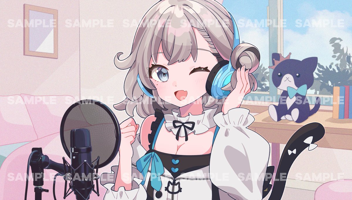 「ꉂꉂおしらせ この度Vsingerめもあちゃん()のお部屋でのオフショット写真を」|noncom🐹4/29超ボーマス→5/5コミティアのイラスト