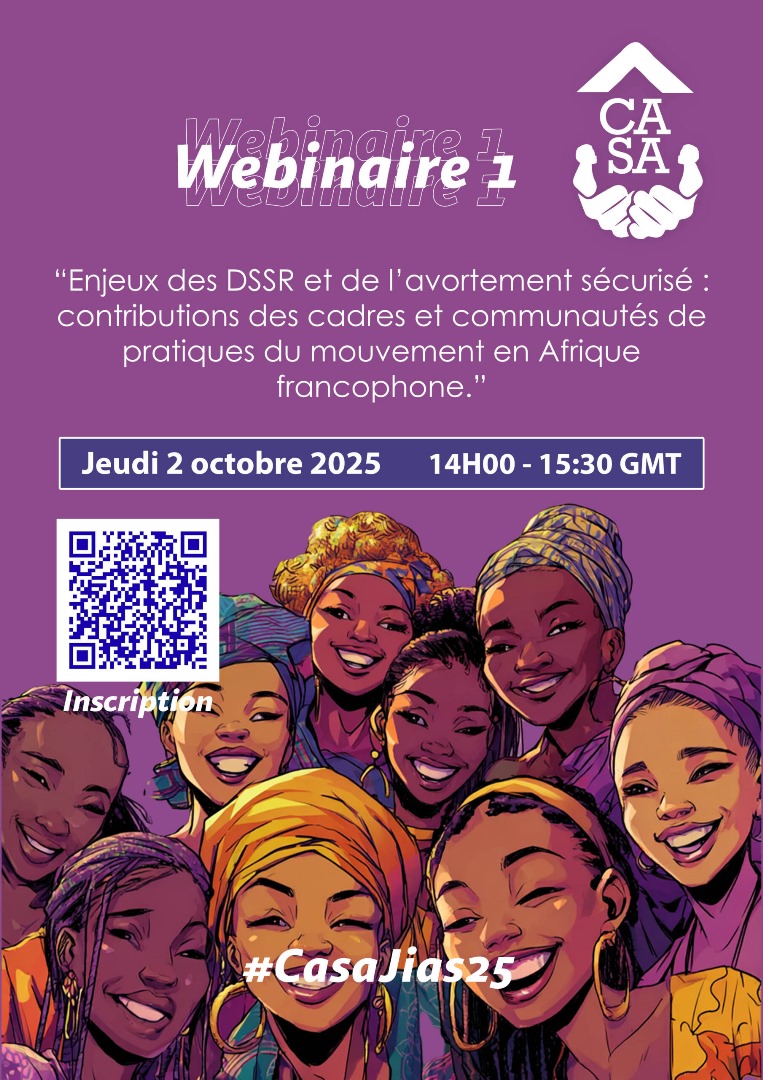 ⏳ Dans quelques heures !
Le 1er webinaire sur les contributions des cadres &amp; communautés de pratiques du Mouvement #ODAS pour les DSSR et l’#AvortementSécurisé démarre tout à l'heure.

Ne ratez pas ! 👉 Inscrivez-vous : url-shortener.me/67VM
#CasaJias25 #JusticeReproductive