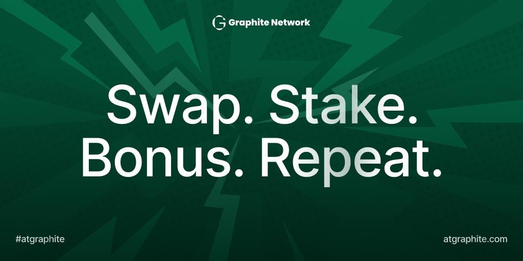 GraphiteNetwork's tweet image. ⚡️ Graphite Instant Exchange: Not Just Fast, But Smarter
Most exchanges only give you speed. Graphite gives you speed and built-in rewards.
With Instant Exchange, you buy $@G in seconds — but that’s just the start. A share of your purchase is automatically staked, and after 30…