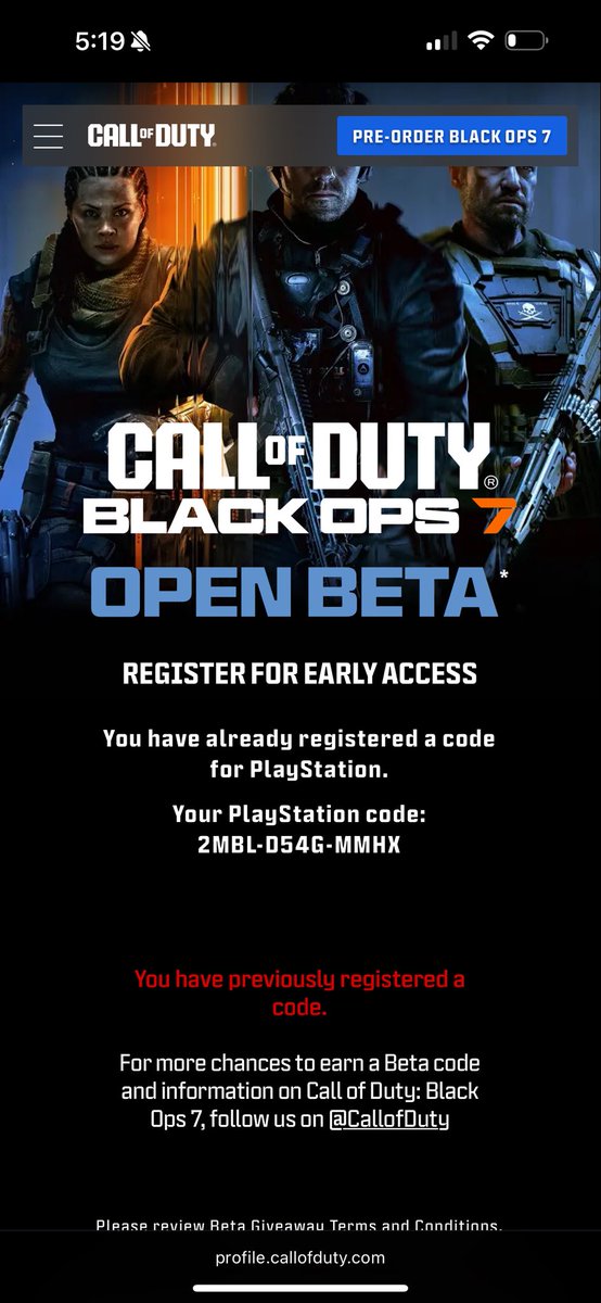 blandxan's tweet photo. @CallofDuty redeemed a code but no email anyone know what to do i really wanna play🥹🥹 https://t.co/xJozd8TcZ6