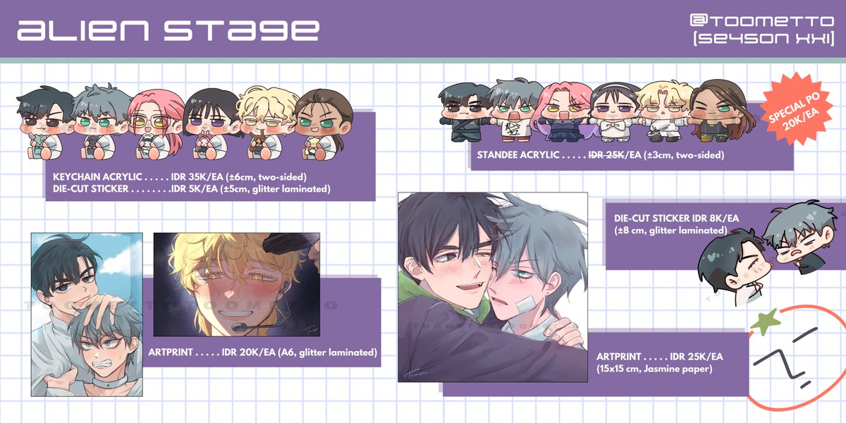 Rts are appreciated❤️

PO &amp; Giveaway #comifuro21

- PO period: 2 - 8 Oct
- Pick up (both days) &amp; Mail Order
- Haikyu!, Alien Stage, Kimetsu no Yaiba, ZEROBASEONE (ZB1), Owari no Seraph
- Link PO: tinyurl.com/ToomettoCF21
- WW orders n GO = DM!

Thank you!
#CF21 #CF21catalogue