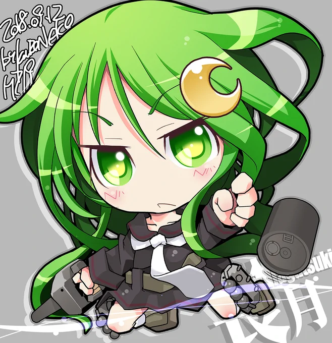 【#KURONEKO艦これデフォルメ絵(再)】 長月 Nagatsuki #艦これ #長月 #長月進水日 #長月生誕祭