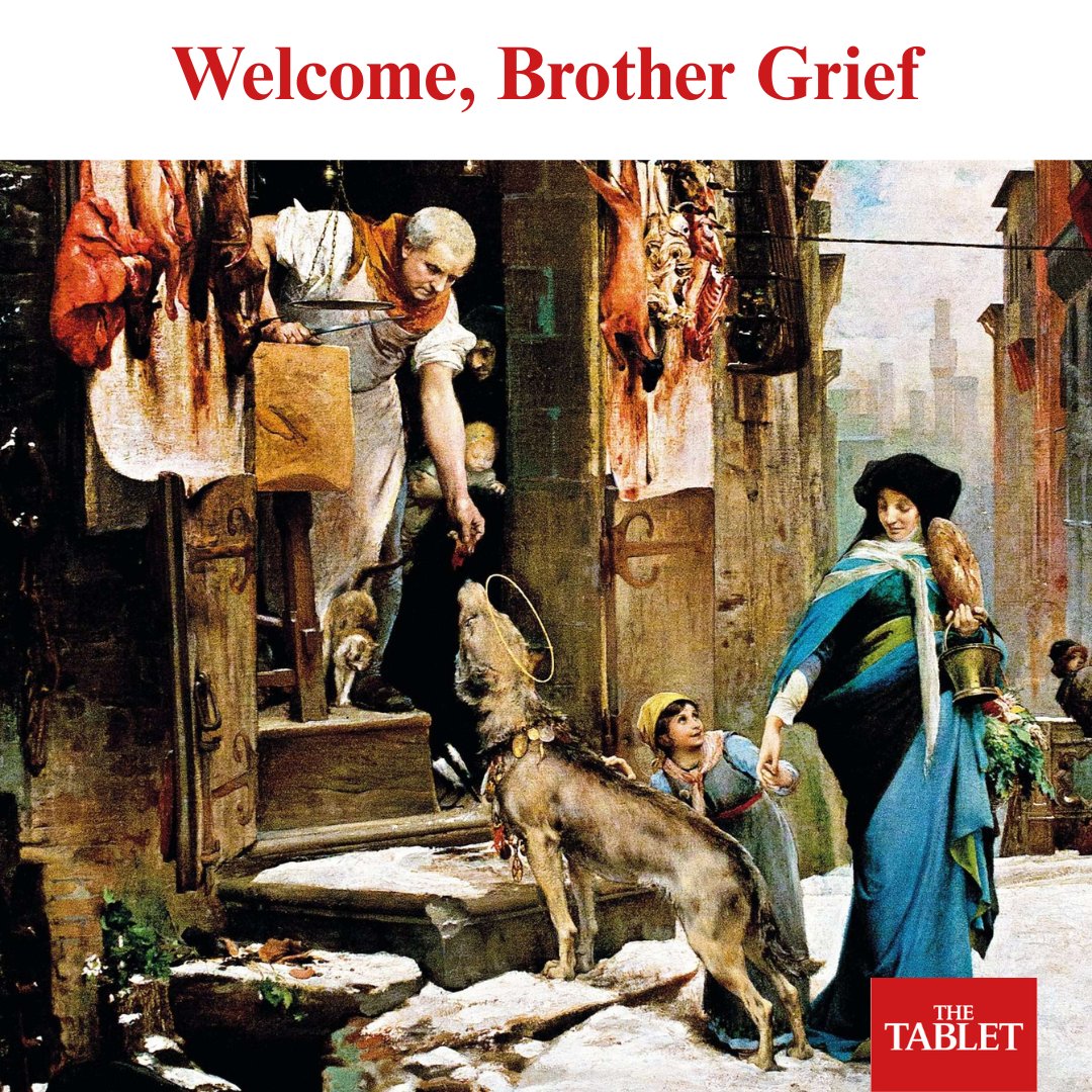 The_Tablet's tweet image. Tablet features – the price of love. William Crozier on his mother’s death, and on the Wolf of Gubbio that was tamed by St Francis. ow.ly/EFEa50X5rPQ #ArtHistory #WilliamCrozier #StFrancis