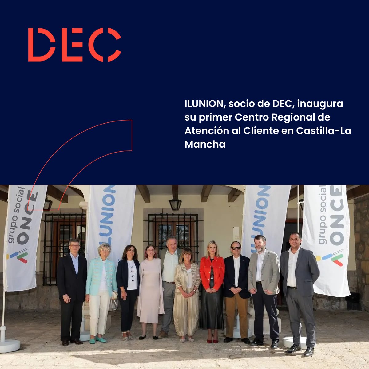👏 Desde DEC celebramos la inauguración del primer Centro Regional de Atención al Cliente de nuestro socio <a href="/ILUNION/">ILUNION</a> en Castilla-La Mancha.

Este proyecto demuestra que poner a las personas en el centro de las decisiones empresariales impacta realmente.

🔗 ilunion.com/es/actualidad/…