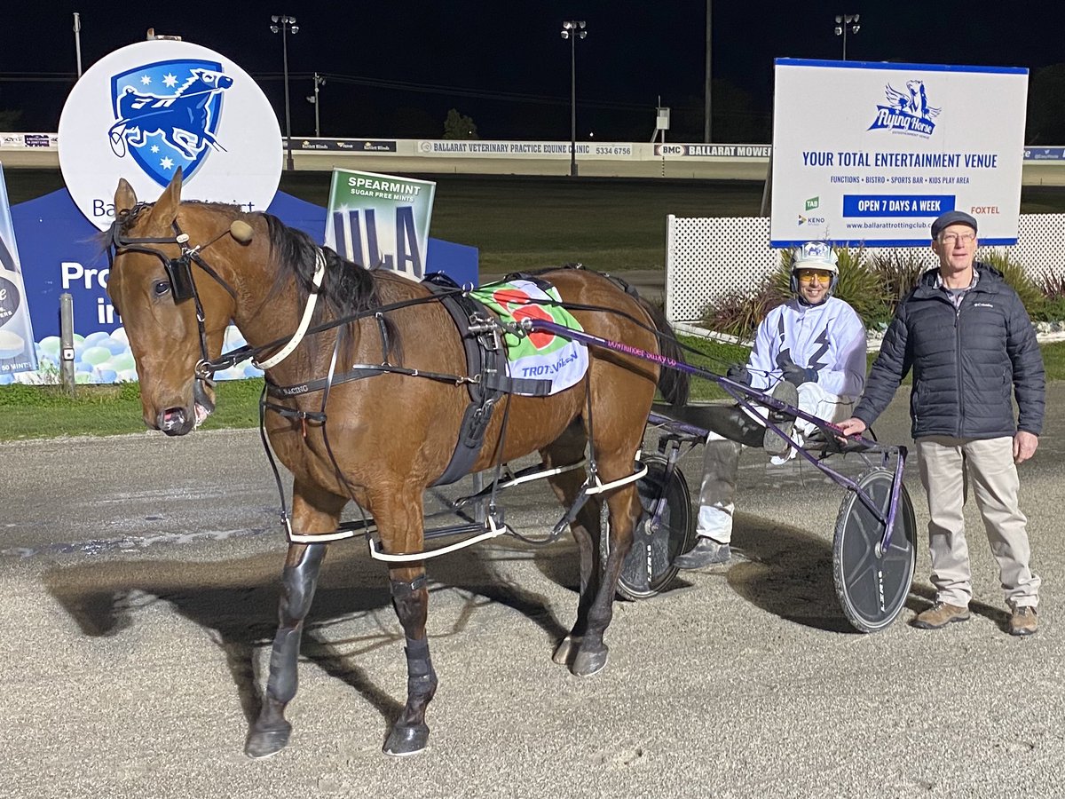 A trouble free second career victory for 3yo GUARANTEED TROUBLE (Josh Duggan/Courtney Slater) in the HEWITT &amp; WHITTY PACE <a href="/Bdtc150/">Ballarat & District Trotting Club</a> R3. Congrats to the Smartt family. Progresses to a final at Melton on October 10.