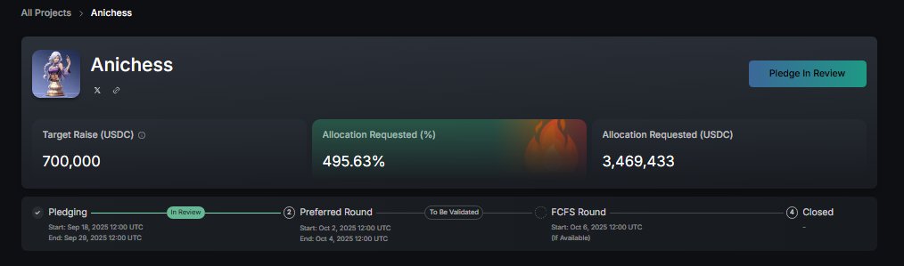 0xoldboy's tweet photo. You can $CHECK your allocation on Kaito launchpad today at 12:00 UTC 

So excited for this!
3x? 5x? 10x? 🚀

This is just the beginning for the Anichess community ♟️ https://t.co/M3eNvCUWHs