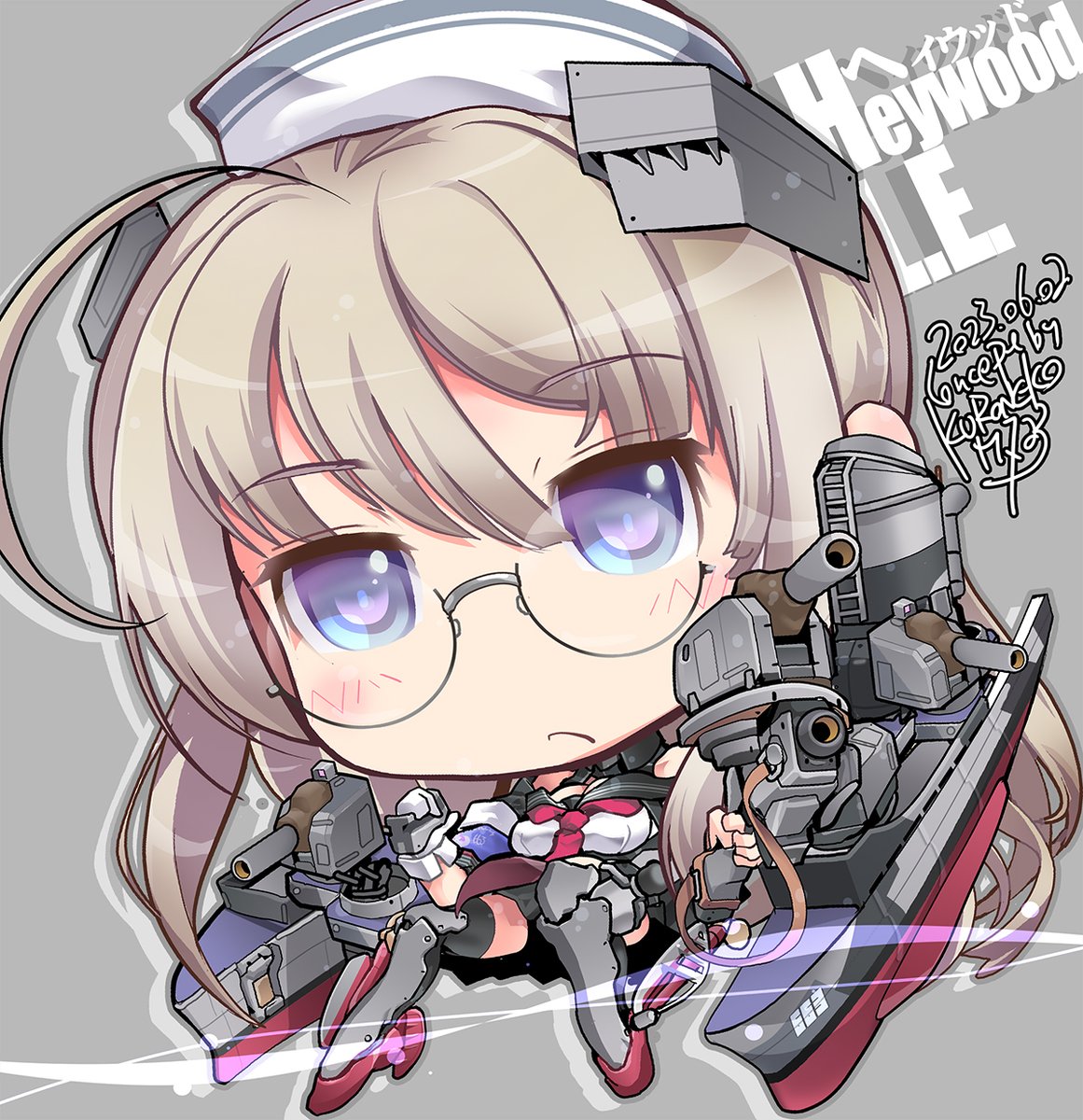 KURONEKO艦これデフォルメ絵(再)】 ヘイウッド L.E. Heywo」|KURONEKO
