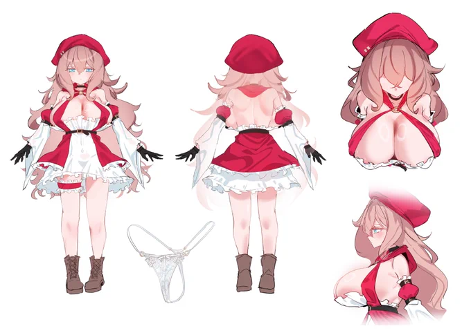 Random villager girl character sheet because why not