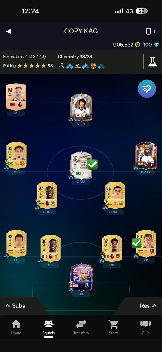 Kagh_27's tweet photo. @FUT_Z5 يبوخلود الميزانيه فوق عندك + الي عليهم صح ينباعون عندي نصايح اطور التشكيله للفوت https://t.co/RbAf5TylYp