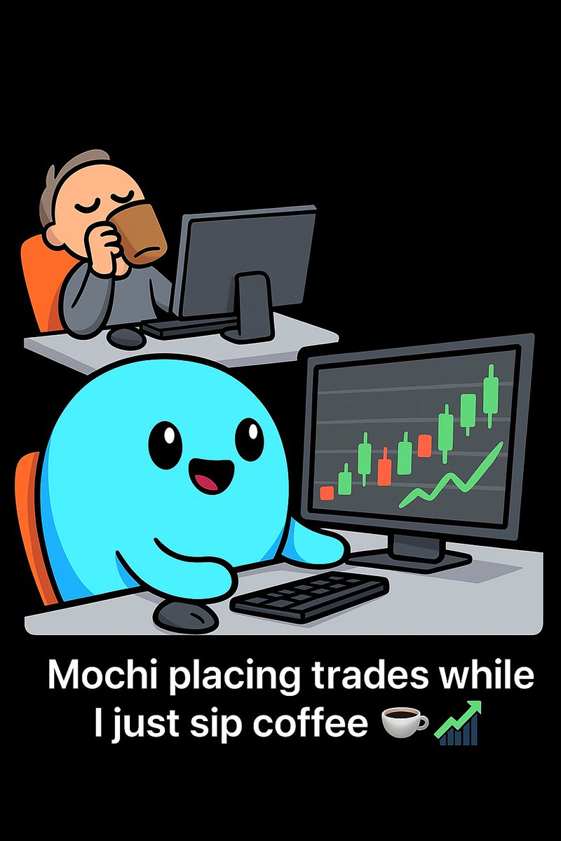 Shipisx's tweet photo. Mochi placing trades while I just sip coffee ☕📈
@Nomina #nomina https://t.co/qlOBGxNRpQ