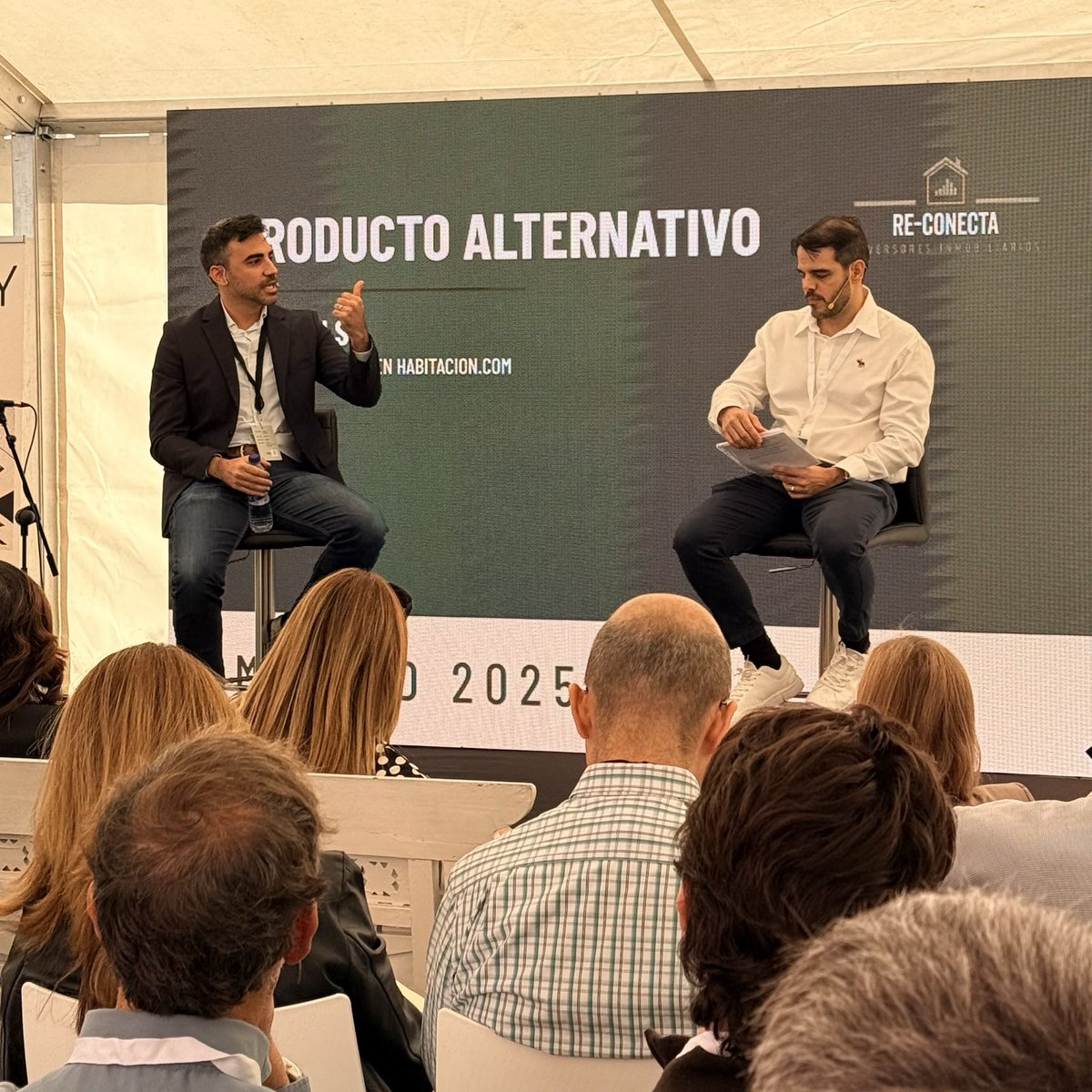 REConectaMadrid's tweet image. Continuamos la jornada de #REConecta2025 con una ponencia de Oriol Valls (Uri), bajo el título “Producto Alternativo”.

Oriol, cofundador y CEO de habitacion.com, un servicio de compra de habitaciones, nos explica sus ventajas con respecto al alquiler tradicional.