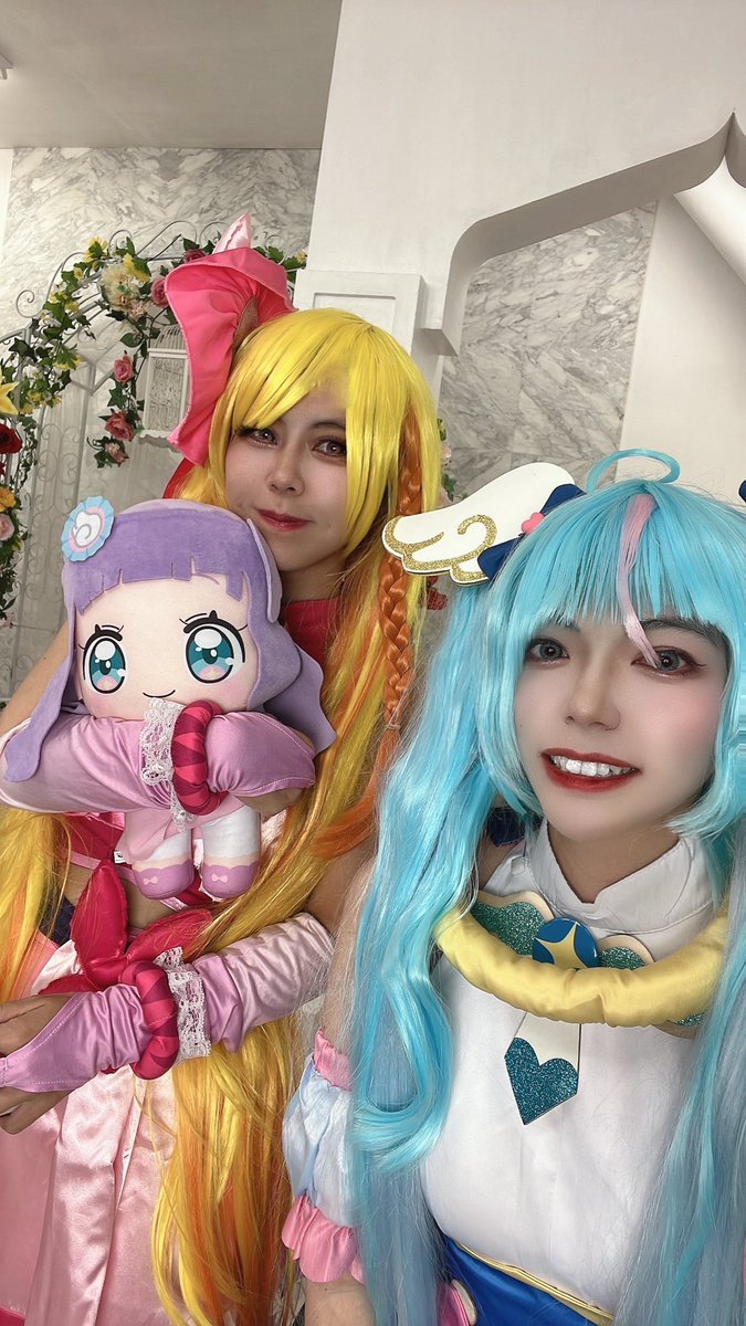 ☁️🩷ひろがるスカイプリキュア 🩵🪽

キュアバタフライ(<a href="/kurumicure/">胡桃</a> )
エルちゃん
キュアスカイ(私)

スリーショット📸🥰

ほんと頼れるお姉さんみたいな存在でいつも優しいところ好き🩷
ありがとう😊♡

#250921ひろプリForever併せ