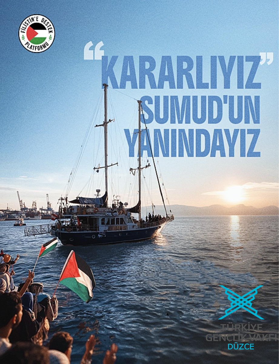"KARARLIYIZ"
SUMUD'UN YANINDAYIZ 
#SumudFilosu