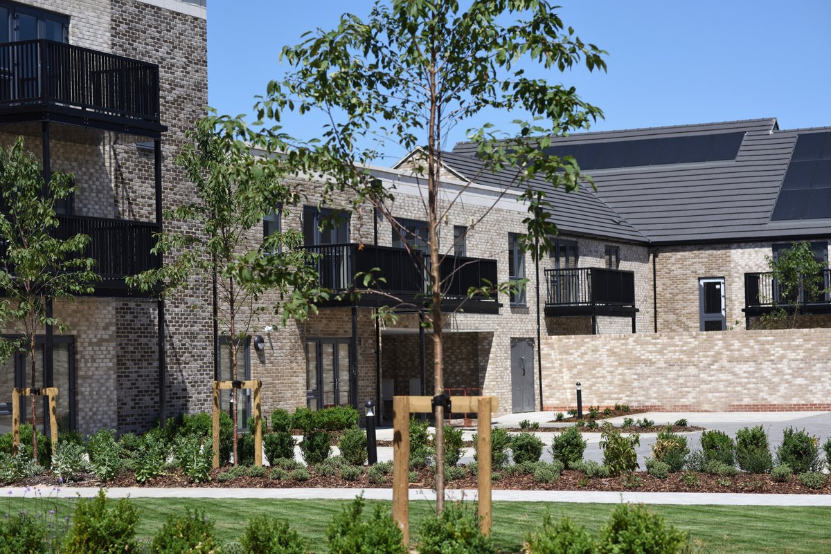 cambridge_ip's tweet photo. #Throwbackthursday At Anstey Way, we replaced 27 ageing council homes with 56 brand new council homes in Trumpington, delivering much-needed, high-quality housing. It also features a beautiful courtyard and artwork commissioned directly into the building’s fabric.

#Cambridge https://t.co/ByRUF2NmwF