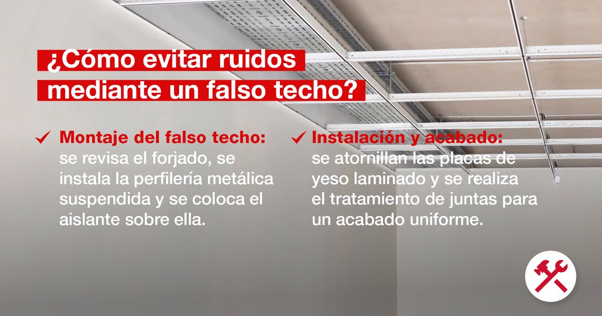 💡 ¿Sabías que un falso #techo puede mejorar el #confort  acústico?
✅ Reduce la transmisión de sonido entre plantas
✅ Elimina ecos y aporta privacidad
✅ Oculta instalaciones y cumple normativas
👉 Descubre más soluciones en gamma.es
#aislamiento #confort