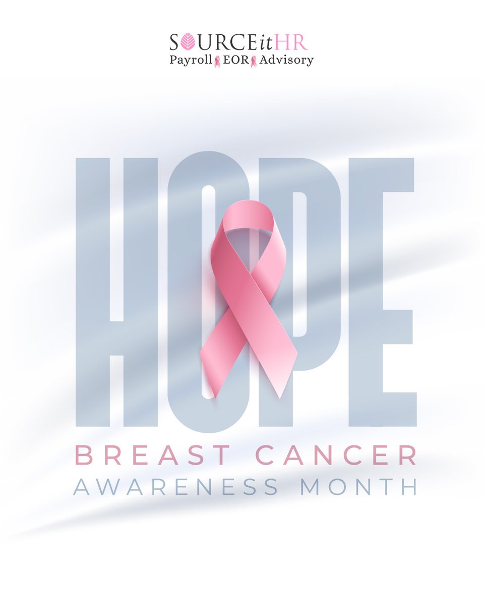 SourceitHR's tweet image. At SOURCEitHR, we stand in solidarity with all fighters, survivors, and supporters this Breast Cancer Awareness Month!
#BreastCancerAwareness #SOURCEitHR