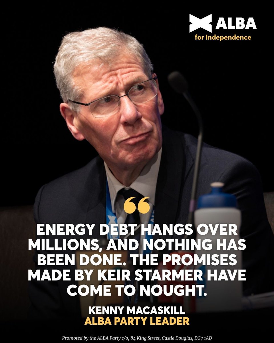 Keir Starmer promised to cut energy bills if he became Prime Minister.

📈 Yet bills have risen once again, and millions now find themselves in energy debt.

🥀 With Labour, Scotland always loses.