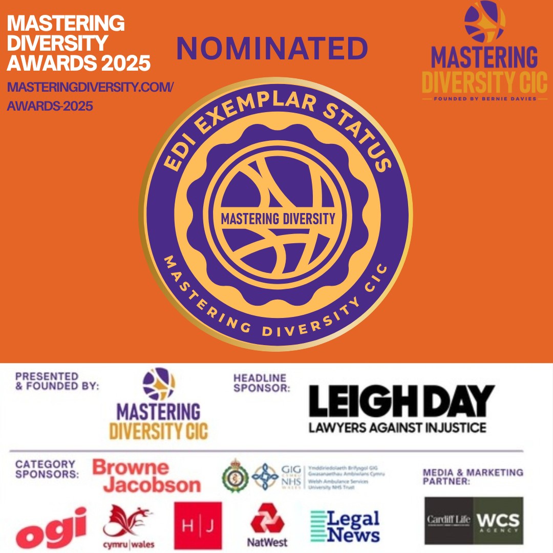 Exciting news! Our project supporting ethnic minority carers in Newport has been shortlisted for the Health Champion Award at the 2025 #MasteringDiversityAwards

Proud to be recognised for celebrating diversity &amp; supporting carers.

#CarersSupport #inclusioncultural #carers