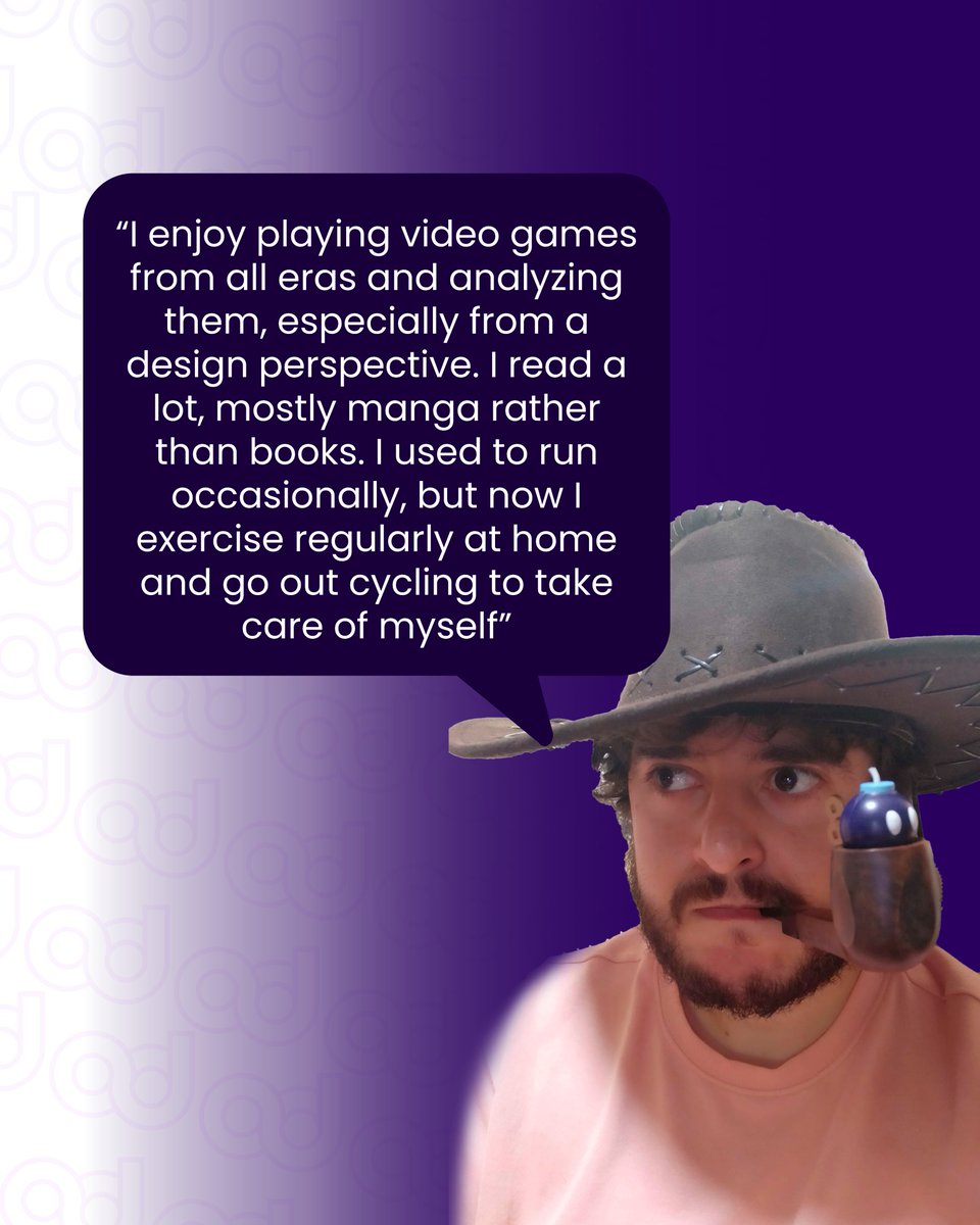 OddersLab's tweet photo. Meet the Team: #BehindOdders 🎮🚀
This week’s spotlight is on Aldo Gil — one of our fantastic Game Designers!
🎓 Multimedia Engineering at UV (self-taught too)
🎮 Plays & analyzes games from all eras
📚 Manga fan (Jojo’s Bizarre Adventure)
🚴 Cycling + workouts
#OddersLab https://t.co/UqYTc6epGn