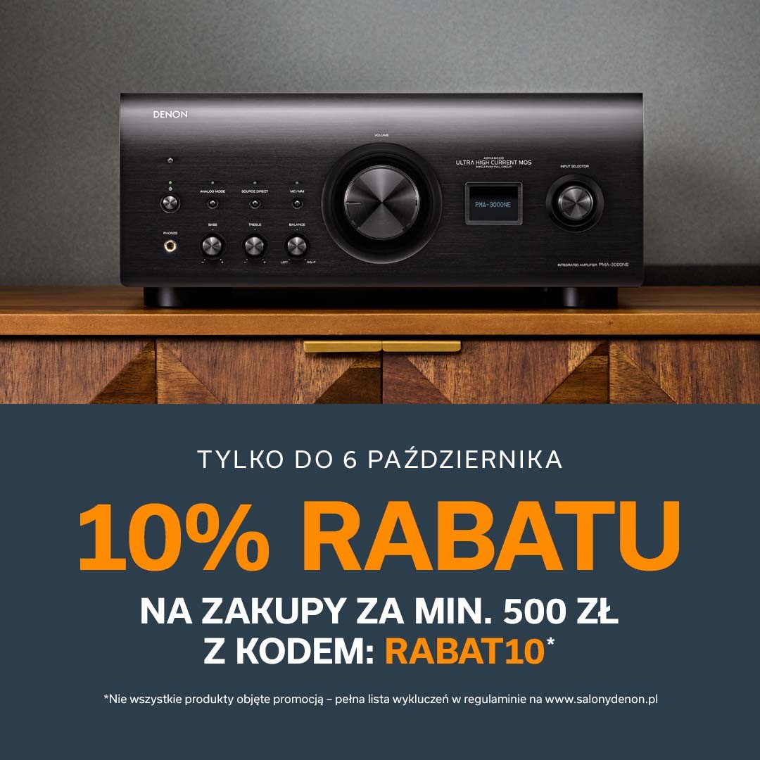 Tylko do 6 października możesz skorzystać z wyjątkowej promocji: 10% rabatu na zakupy za min. 500 zł! 🛍️
Nie zwlekaj – oferta ograniczona czasowo! ⏳
👉 Sprawdź szczegóły na stronie: bit.ly/46yro0L
#Denon #Promocja #Audio #Muzyka #HiFi #SprzętAudio #Rabat